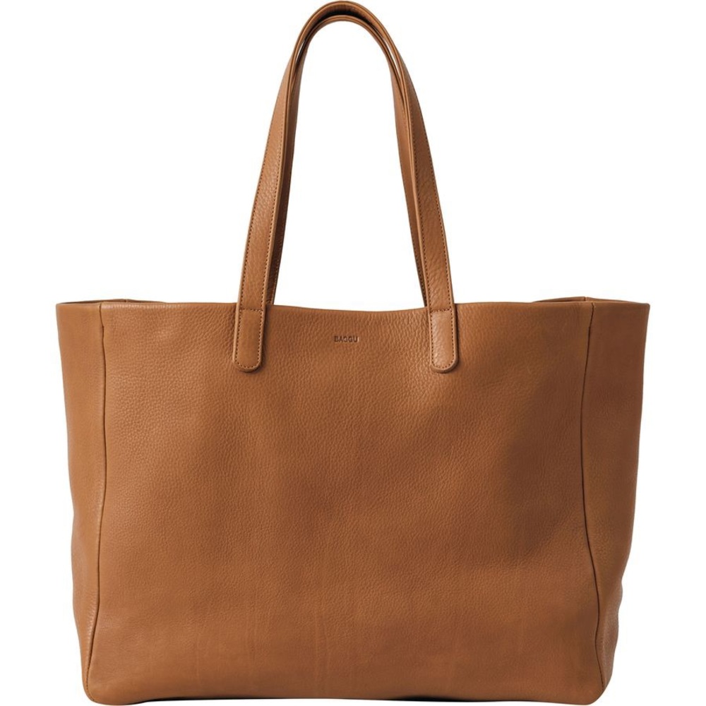 BAGGU Oversize Leather Tote